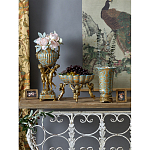 Чаша с орнаментом на бронзовых ножках в виде ангелов Eden Garden варинант исполнения - 9 | Loft Concept в Липецке