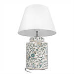 Настольная лампа цилиндрическая с цветочной росписью Lamp Flower Painting варинант исполнения - 4 | Loft Concept в Липецке