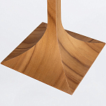 Настольная лампа со скошенным конусовидным абажуром и фигурной ножкой в цвете тик Accord Lighting варинант исполнения - 3 | Loft Concept в Липецке