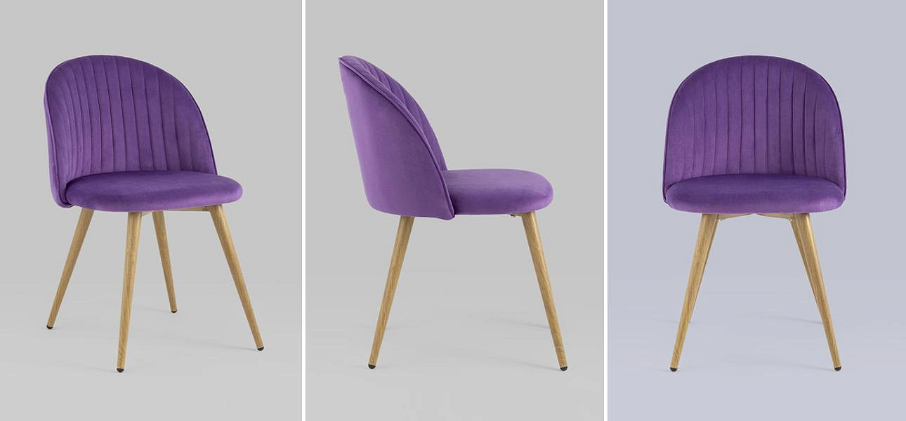Стул Miruna Chair Лиловый Велюр Стул Miruna Chair Лиловый Велюр - Loft-Concept в Липецке