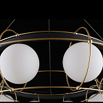 Люстра подвесная круглая с белыми плафонами Martin варинант исполнения - 5 | Loft Concept в Липецке