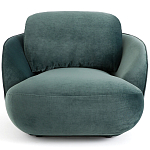 Полукруглое мягкое кресло Halle Green Armchair варинант исполнения - 3 | Loft Concept в Липецке