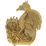 Часы в виде дракона Golden Dragon Clock варинант исполнения - 1 | Loft Concept в Липецке