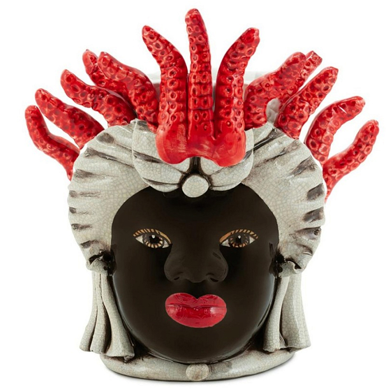 Ваза Vase Moro Lady Small Tentacles Коричневый Красный Бежевый в Липецке | Loft Concept 
