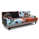 Диван с цветным принтом Qalakabusha Sofa варинант исполнения - 2 | Loft Concept в Липецке