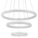 Многоярусная кольцевая люстра с хрустальным декором Gilbertine Crystal Ring Chandelier варинант исполнения - 1 | Loft Concept в Липецке