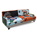 Диван с цветным принтом Qalakabusha Sofa варинант исполнения - 3 | Loft Concept в Липецке