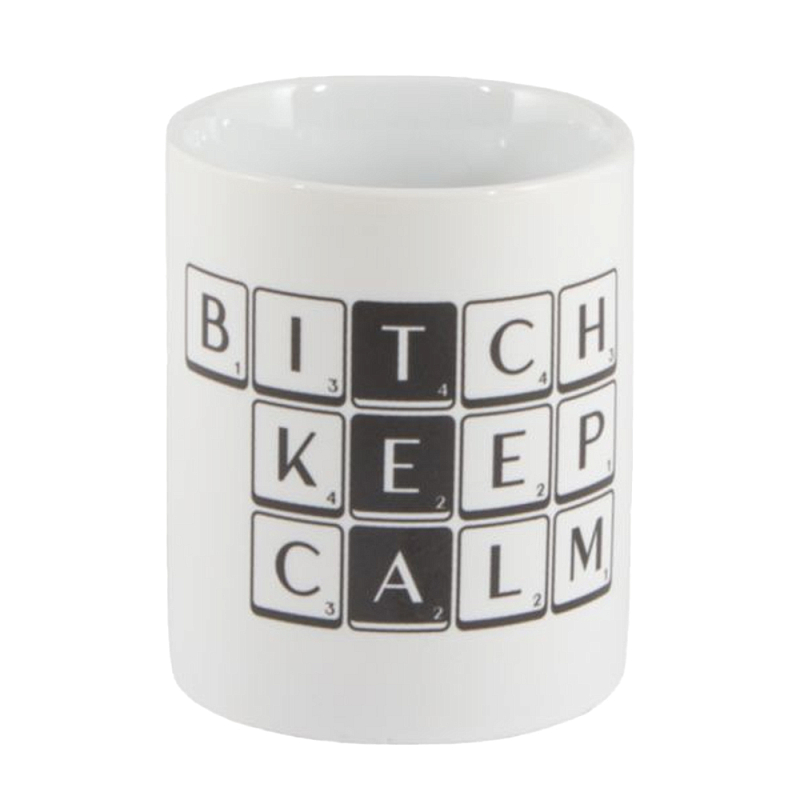 Кружка Seletti Tiles and Tales Tea Белый Черный Кружка Seletti Tiles and Tales Tea Белый Черный в Липецке | Loft Concept
