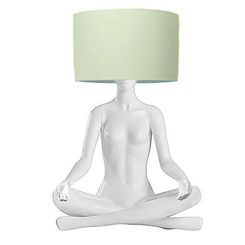Настольная лампа с абажуром YOGA GIRL Белый Красный Золотой Черный Серебряный Настольная лампа с абажуром YOGA GIRL Белый Красный Золотой Черный Серебряный в Липецке | Loft Concept