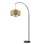 Торшер с декоративным поясом из плетеного бамбука Biuloggicu варинант исполнения - 2 | Loft Concept в Липецке