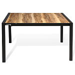 Стол обеденный раздвижной с прямоугольной столешницей на четырех черных ножках Blair варинант исполнения - 2 | Loft Concept в Липецке