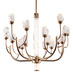 Люстра с декором в виде кристаллов из хрусталя Kenneth Crystal Stone Chandelier 20 варинант исполнения - 1 | Loft Concept в Липецке