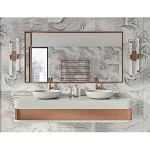 Бра с круглым основанием золотого цвета и двумя вертикальными плафонами Hex Scaffold варинант исполнения - 6 | Loft Concept в Липецке