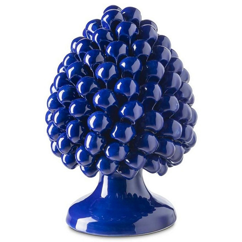 Статуэтка Pine Cone H20 Синий Голубой Белый Статуэтка Pine Cone H20 Синий Голубой Белый в Липецке | Loft Concept