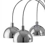 Люстра круглая серебряная с 6-ю плафонами в форме куполов Silver Domes варинант исполнения - 1 | Loft Concept в Липецке