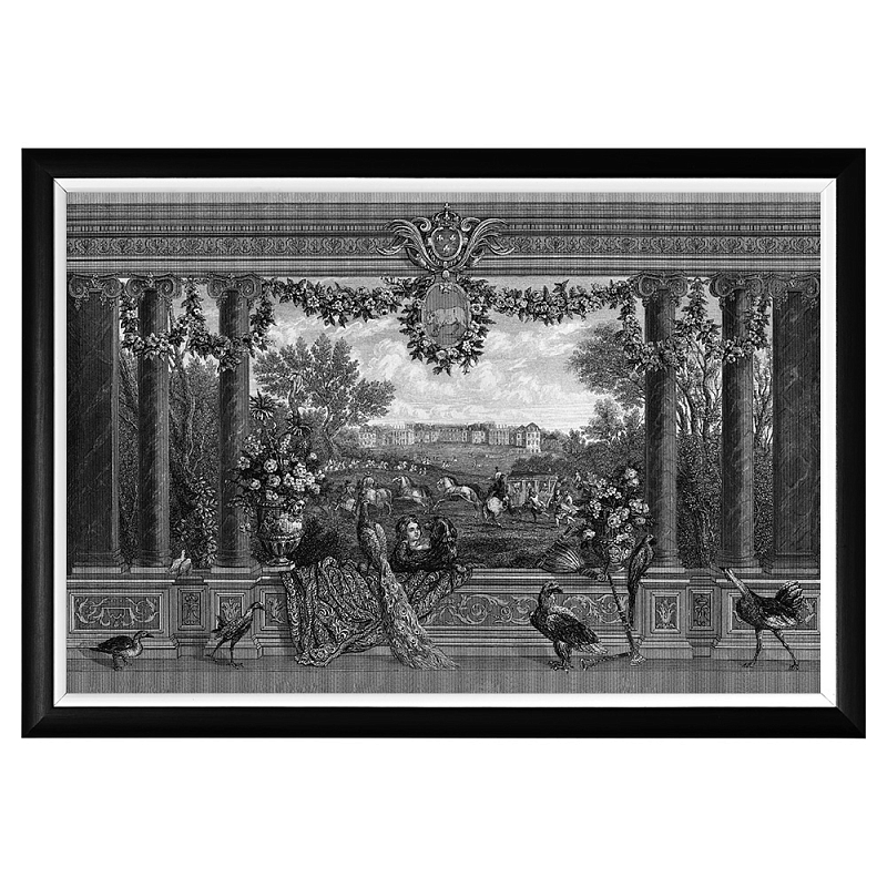 Постер Versailles Poster Черный Белый Постер Versailles Poster Черный Белый в Липецке | Loft Concept
