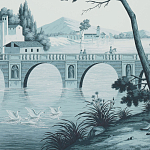 Обои ручная роспись Views of Italy Mare Verde варинант исполнения - 2 | Loft Concept в Липецке