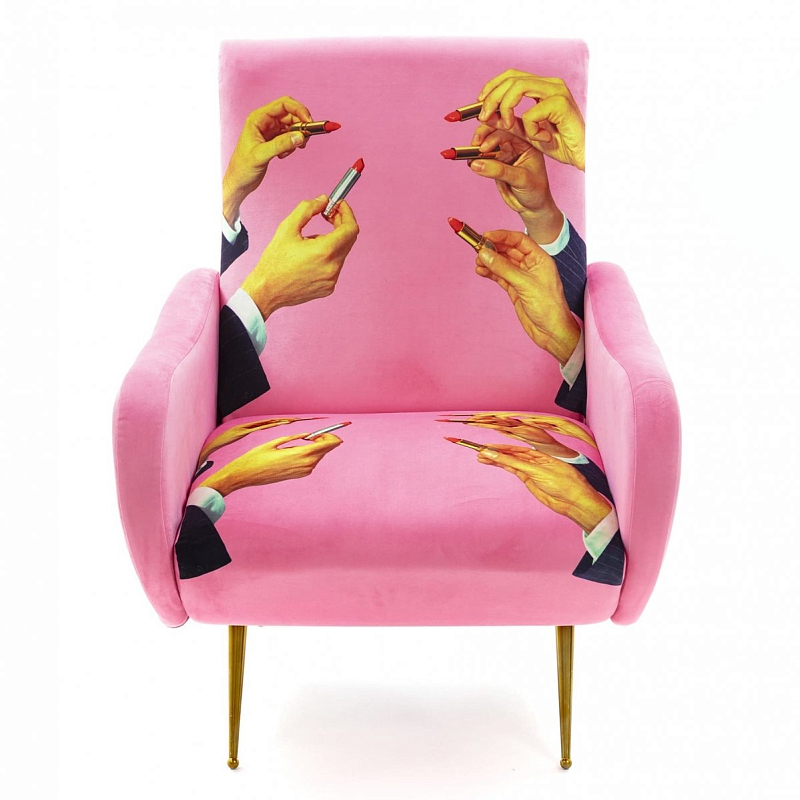 Кресло Seletti Armchair Lipsticks Pink Розовый (Rose) Кресло Seletti Armchair Lipsticks Pink Розовый (Rose) в Липецке | Loft Concept