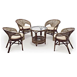 Комплект уличной мебели Sienna Dark Brown варинант исполнения - 1 | Loft Concept в Липецке