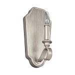 Бра серебрянного цвета с лампой в виде свечи на изогнутой ножке Feiss варинант исполнения - 1 | Loft Concept в Липецке