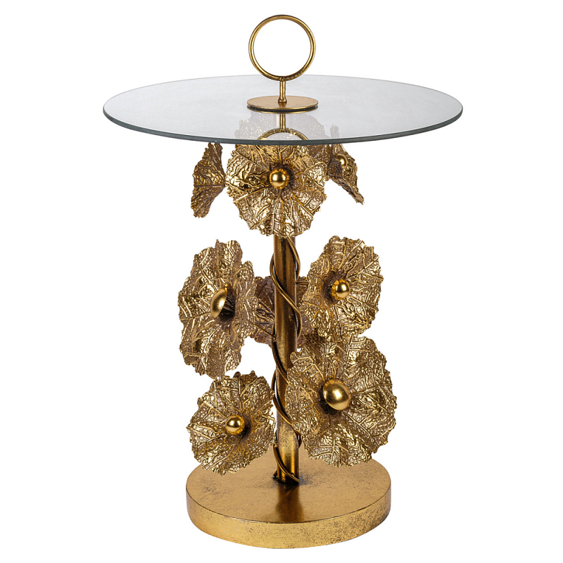 Столик металлический Golden Flower Золотой Столик металлический Golden Flower Золотой в Липецке | Loft Concept