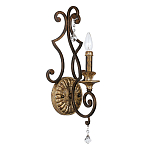 Бра в форме свечи и подвесками в классическом стиле Quoizel варинант исполнения - 1 | Loft Concept в Липецке