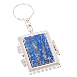 Зеркало брелок складное двухстороннее из натурального камня Лазурит Stone Mirrors варинант исполнения - 1 | Loft Concept в Липецке