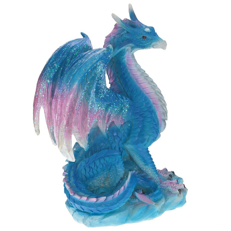 Декоративная статуэтка Дракон Blue Pink Dragon Statuette Синий Розовый Декоративная статуэтка Дракон Blue Pink Dragon Statuette Синий Розовый в Липецке | Loft Concept