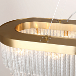 Люстра подвесная овальная со стеклянными трубками Nembus варинант исполнения - 2 | Loft Concept в Липецке