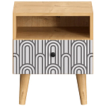 Прикроватная тумба с изображением на ящике Elise Nightstand варинант исполнения - 7 | Loft Concept в Липецке