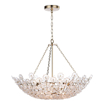 Люстра декорированная цветами из стекла Lightness of Flowers варинант исполнения - 1 | Loft Concept в Липецке