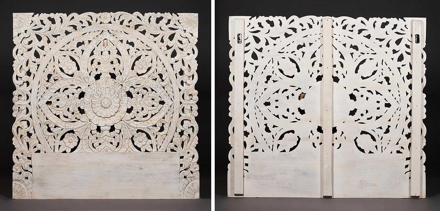 Изголовье-панно Indian antique white Headboard - Loft-Concept в Липецке