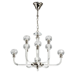 Люстра с 8-ю лампами и гранеными стеклянными плафонами Prism Gala варинант исполнения - 2 | Loft Concept в Липецке
