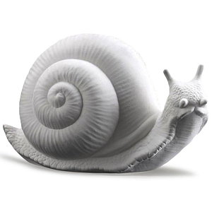 Статуэтка Abhika Snail Bisc. White