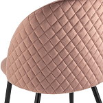 Мягкий стул в велюре пыльно-розового цвета Miruna Chair варинант исполнения - 7 | Loft Concept в Липецке