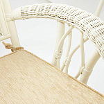 Комплект обеденный из ротанга Eloise grand white варинант исполнения - 7 | Loft Concept в Липецке