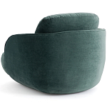 Полукруглое мягкое кресло Halle Green Armchair варинант исполнения - 5 | Loft Concept в Липецке