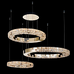 Люстра из 3-х колец с мозаичным хрустальным оформлением Sparks of Crystal варинант исполнения - 1 | Loft Concept в Липецке