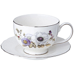 Чайный сервиз из фарфора с рисунком цветов на 6 персон 14 предметов Garden Whisper Porcelain Set  варинант исполнения - 2 | Loft Concept в Липецке