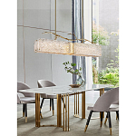 Люстра прямоугольная из фактурного стекла Chandelier Beam варинант исполнения - 4 | Loft Concept в Липецке