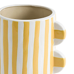 Ваза из фаянса Brighter than the Stars жёлтая полоска варинант исполнения - 2 | Loft Concept в Липецке