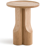 Приставной столик из массива дерева Walnut Triple варинант исполнения - 2 | Loft Concept в Липецке