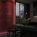 Гипсовая 3D панель с принтографией PM-40 варинант исполнения - 1 | Loft Concept в Липецке