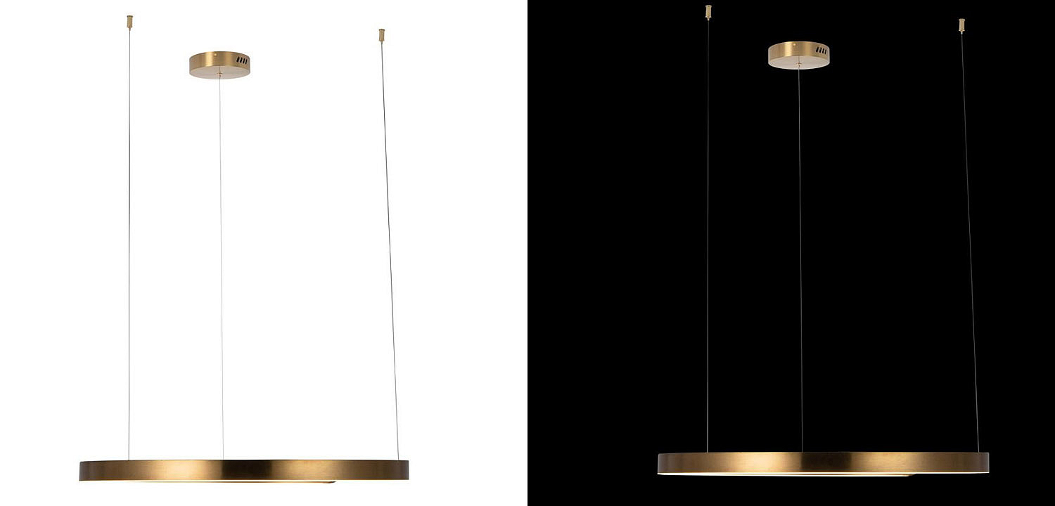 Подвесной светильник Half Ring brass 80 Подвесной светильник Half Ring brass 80 - Loft-Concept в Липецке