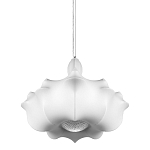 Подвесной светильник с белым фигурным абажуром и мягкими волнистыми краями Cloud Motion  варинант исполнения - 1 | Loft Concept в Липецке
