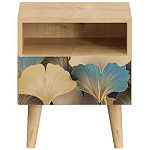 Прикроватная тумба с изображением на ящике Elise Nightstand варинант исполнения - 8 | Loft Concept в Липецке