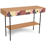 Консоль с принтом на ящиках Elise Console Table варинант исполнения - 16 | Loft Concept в Липецке