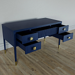 Письменный стол с 4-мя ящиками Elsa Dreams Blue варинант исполнения - 3 | Loft Concept в Липецке