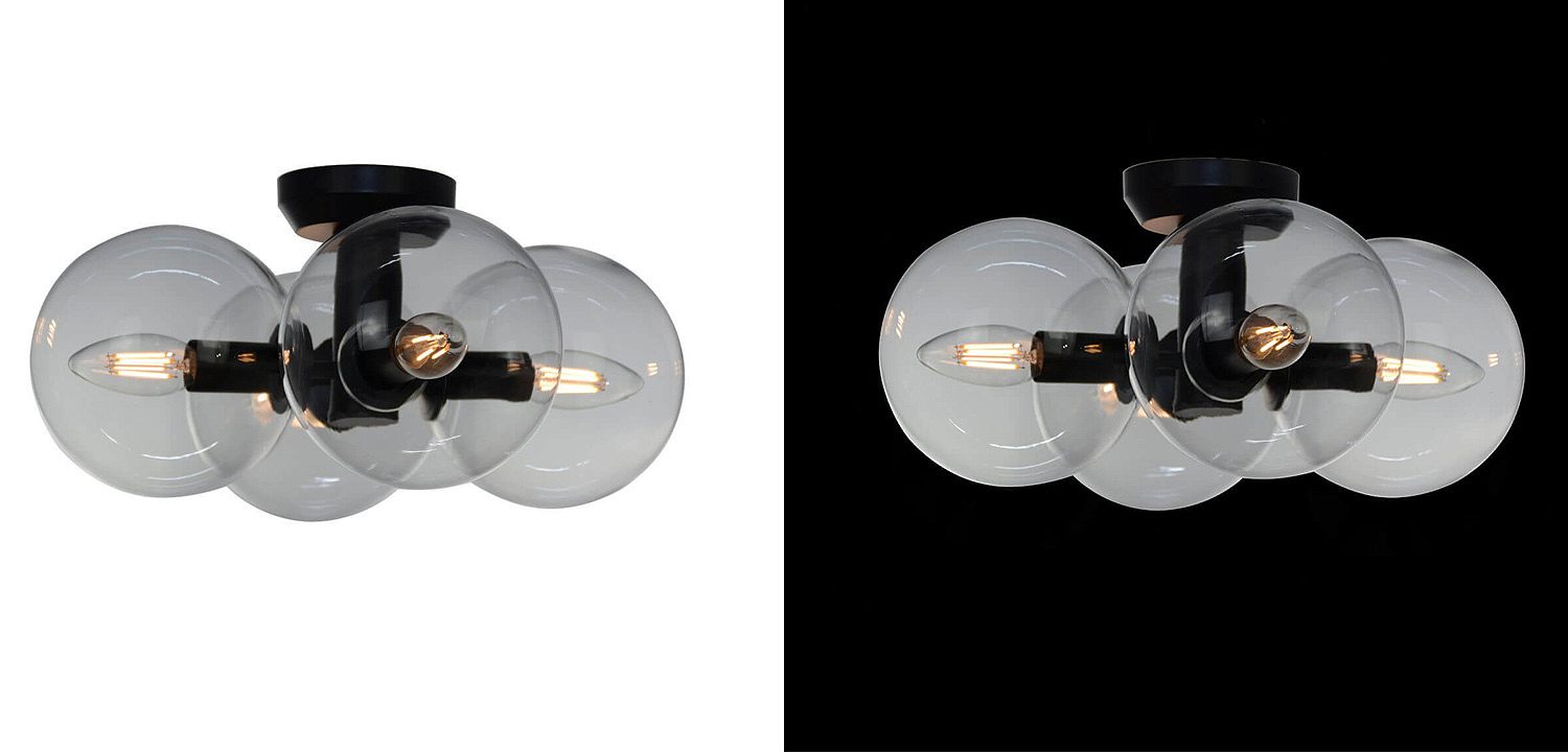 Потолочный светильник Modo 4 Globes Ceiling Lamp 30 Потолочный светильник Modo 4 Globes Ceiling Lamp 30 - Loft-Concept в Липецке