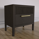 Прикроватная Тумбочка Primo с двумя ящиками Темный орех варинант исполнения - 2 | Loft Concept в Липецке